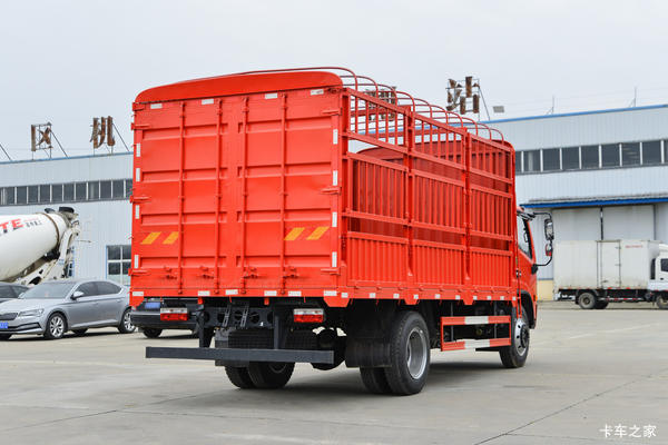 东风福瑞卡 F8 184马力 4X2 5.25米排半仓栅式载货车(国六)(EQ5181CCY8EDFAC)