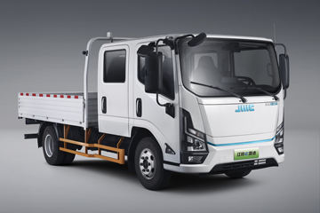 江铃 乐行E路达 市政工程版 4.5T 3.2米双排纯电动栏板轻卡77.28kWh