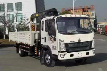 中国重汽HOWO 悍将 160马力 4X2 4.2米随车吊(神百重工牌)(ABC5148JSQZZ6)