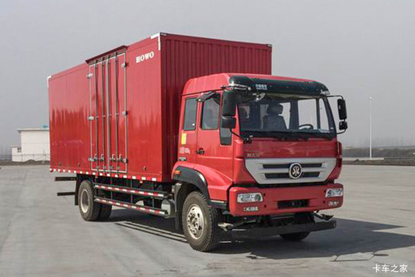 中国重汽 斯太尔M5G中卡 180马力 4X2 6.75米厢式载货车(ZZ5161XXYH521GE1H)