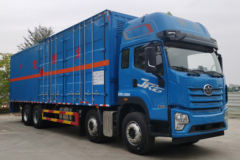 青岛解放 JK6 350马力 8X4 9.6米易燃液体厢式运输车(永强牌)(YQ5320XRYQ2)