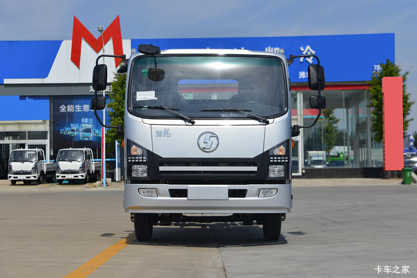陕汽商用车 德龙G1 155马力 4X2 4.2米单排仓栅式轻卡