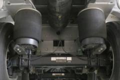 陕汽淮南 12米平板花栏对开仓栅式半挂车