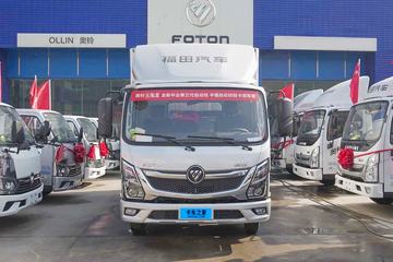 福田奥铃 玉兔Ⅲ 163马力 3.8米AMT自动档排半厢式轻卡(BJ5048XXY8JEA-AB9)
