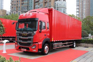 江淮 格尔发A5L中卡 220马力 4X2 9.61米翼开启厢式载货车(HFC5181XYKP3K2A70S2V)外观图片