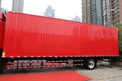 江淮 格尔发A5XⅢ中卡 300马力 4X2 9.8米AMT自动档翼开启厢式载货车(HFC5181XYKP2K2A70S)