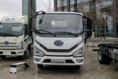 解放 虎6G中体 标载板 4.5T 4.2米单排插电式混合动力栏板轻卡14.02kWh
