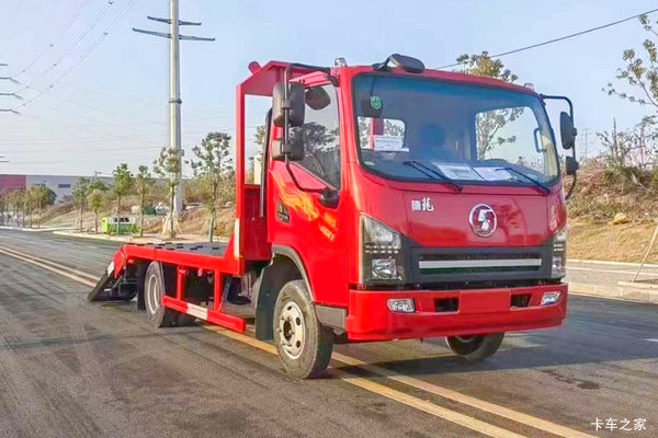 陕汽商用车 德龙G1 137马力 4X2 平板运输车(法士特8档)(SX5041TPBNP6331)