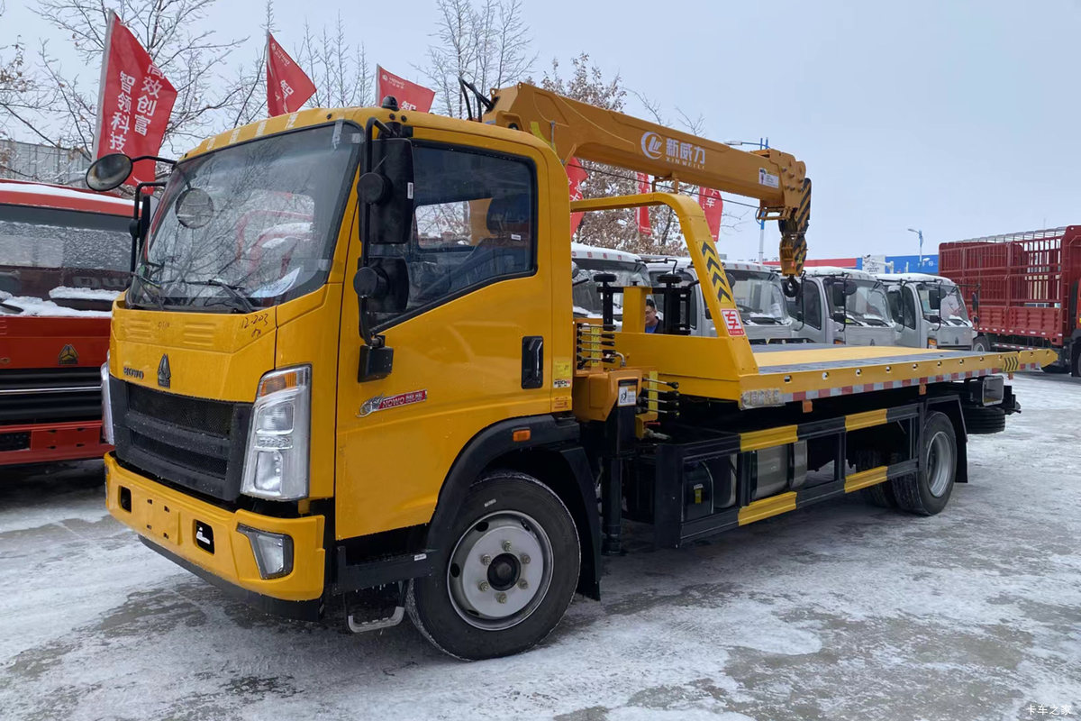 中国重汽HOWO 悍将 160马力 4X2 清障车(专威牌)