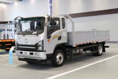 陕汽商用车 德龙G1 177马力 4X2 4.8米排半栏板载货车(SX1120NP6421)
