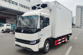 远程新能源底盘&nbsp;电动冷藏车外观图片