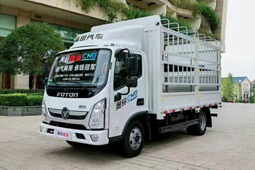 福田 奥铃新捷运 3.0L 130马力 CNG 4.17米单排仓栅式轻卡(BJ5045CCY9JCA-AB1)