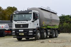 中国重汽 汕德卡C5H 350马力 8X4 低密度粉粒物料运输车(国六)(华威驰乐牌)(SGZ5310GFLZZ6C5)