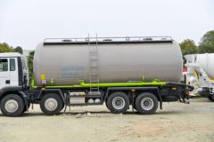 中国重汽 汕德卡C5H 350马力 8X4 低密度粉粒物料运输车(国六)(华威驰乐牌)(SGZ5310GFLZZ6C5)