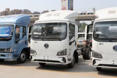 陕汽商用车 智云S300 4.5T 4.2米单排纯电动仓栅式轻卡(气刹)(SX5045CCYBEV341N)100.46kWh