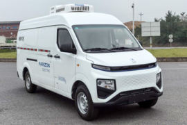 远程新能源底盘&nbsp;电动冷藏车外观图片