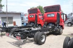 陕汽商用车 德龙G300 170马力 4.18米单排仓栅式轻卡(7T后桥)(SX5046CCYNP6341)