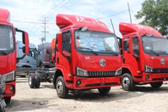 陕汽商用车 德龙G300 170马力 4.18米单排仓栅式轻卡(7T后桥)(SX5046CCYNP6341)