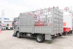 陕汽商用车 德龙G300 155马力 4.18米单排仓栅式轻卡(SX5043CCYNP6331)