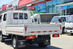 福田 奥铃V卡 1.6L 122马力 汽油 2.7米双排栏板小卡(BJ1031V4AV5-AA1)
