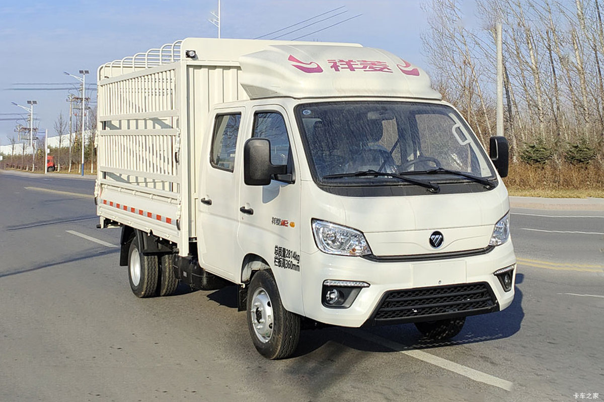 福田 祥菱M2 奋斗版 1.6L 122马力 汽油 3.1米双排仓栅式微卡