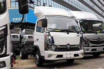 福田奥铃智蓝EM 4.17米单排纯电动仓栅式微卡 宁德时代63.75kWh
