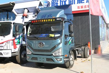 解放虎6G 4.16米单排插电式混合动力仓栅式轻卡 盟固利14.02kWh