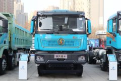 陕汽重卡 龙骁 菁英版 530马力 8X4 7.6米CNG自卸车