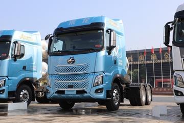 东风柳汽乘龙H7pro 14.5L LNG 580马力 6X4 法士特12档 AMT自动档 牵引车