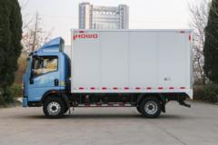 中国重汽HOWO 统帅 4.5T 4.15米单排纯电动厢式轻卡100.46kWh