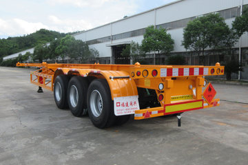 闽兴汽车 12.45米危险品罐箱骨架运输半挂车