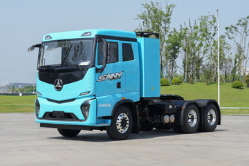 三一重卡 江山SE 复合版 6X4 换电式纯电动牵引车 魔塔437kWh