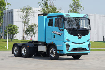 三一重卡 江山SE 复合版 6X4 换电式纯电动牵引车 魔塔437kWh
