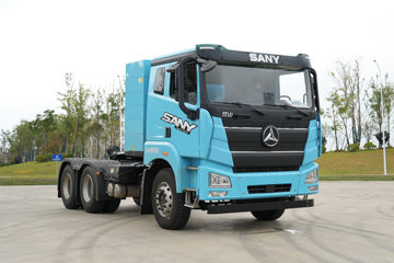 三一重卡 江山平顶 标载版 6X4 换电式纯电动牵引车 三一376kWh