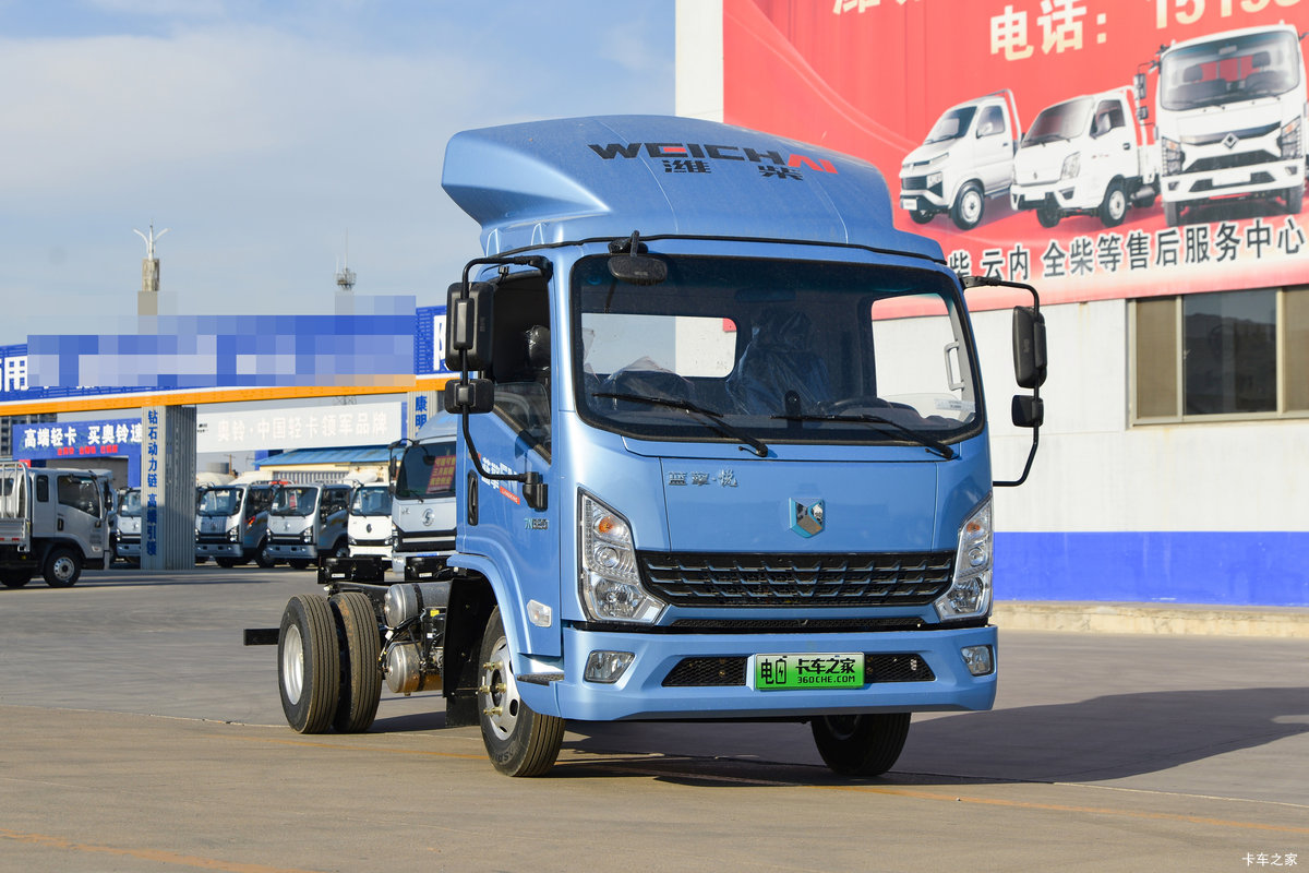 蓝擎汽车 悦EN 气刹 4.23米单排纯电动仓栅式轻卡 弗迪131.98kWh
