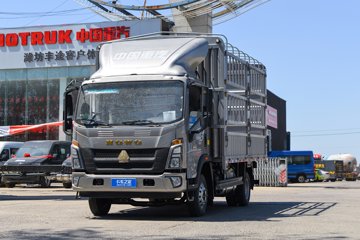 重汽HOWO轻卡 悍将 3L CNG 140马力 万里扬8档 4.15米单排仓栅式轻卡