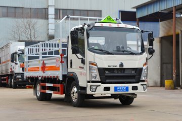 重汽HOWO悍将 140马力 4X2 4.15米气瓶运输车(楚飞牌)