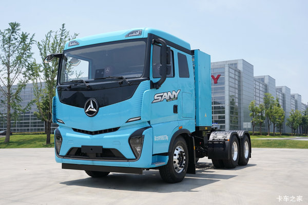 三一重卡 江山SE 标载版 6X4 换电式纯电动牵引车 魔塔588kWh