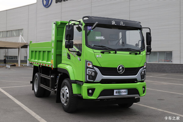 陕汽商用车 德龙G500 标载版 4.3L柴油 200马力 4X2 法士特10档 5.2米排半自卸车