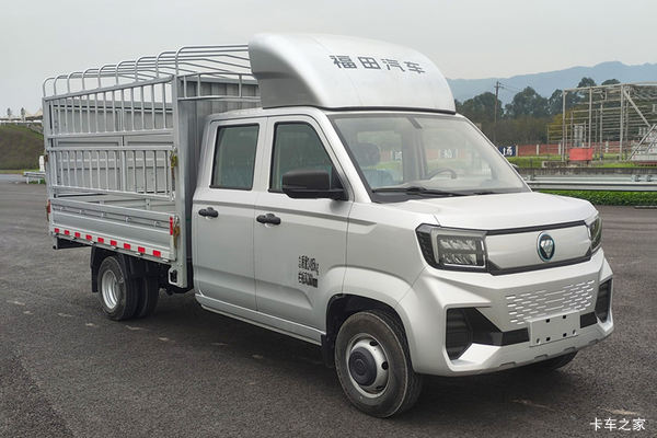 福田祥菱V5 2.7米双排纯电动仓栅式微卡 亿纬65.66kWh