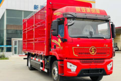 陕汽康明斯 龙骥 6.7L CNG 280马力 4X2 法士特10档 高顶 6.8米仓栅式载货车