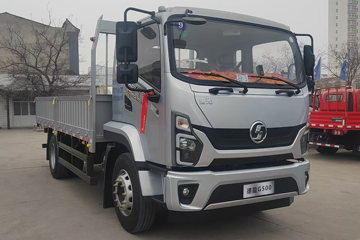 陕汽商用车 德龙G500 4.3L柴油 240马力 4X2 法士特8档 4.8米排半栏板载货车