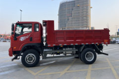 中国重汽成都商用车 V3 4.3L柴油 220马力 4X2 法士特10档 斯泰尔后桥 4.14米排半自卸车