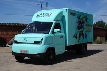 福田卡文 乐迪 悦行版 液刹 3.8米单排纯电动厢式微卡 爱易科71.63kWh
