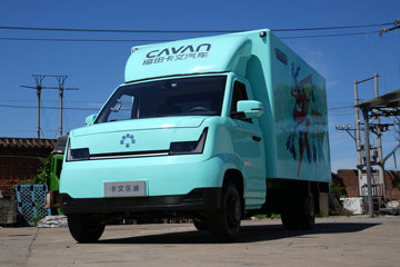 福田卡文 乐迪 悦行版 液刹 3.7米单排纯电动厢式微卡 爱易科71.63kWh