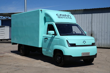 福田卡文 乐迪 悦行版+ 液刹 3.4米单排纯电动厢式微卡 爱易科71.63kWh