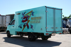 福田卡文 乐迪 悦行版 液刹 3.8米单排纯电动厢式微卡 爱易科71.63kWh