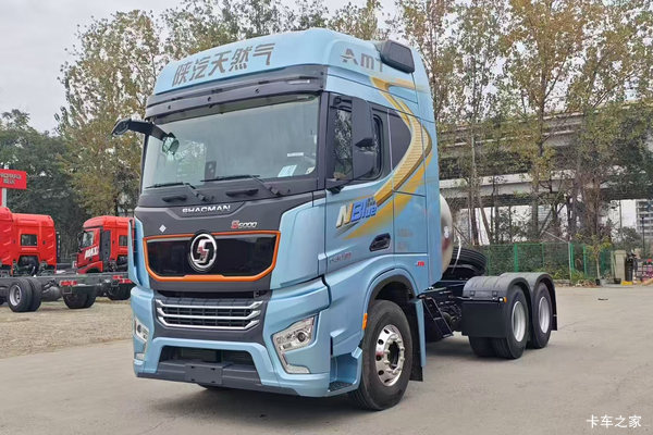 陕汽德龙S6000 旗舰版 14.6L LNG 630马力 6X4 法士特12档 AMT自动档 牵引车