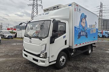 上汽跃进 大拿T1 天行版 4X2 4.09米单排纯电动冷藏车 宁德时代100.07kWh