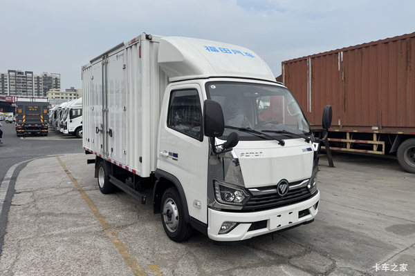 福田奥铃智蓝EM 3.8米单排纯电动厢式微卡 中创新航50.38kWh